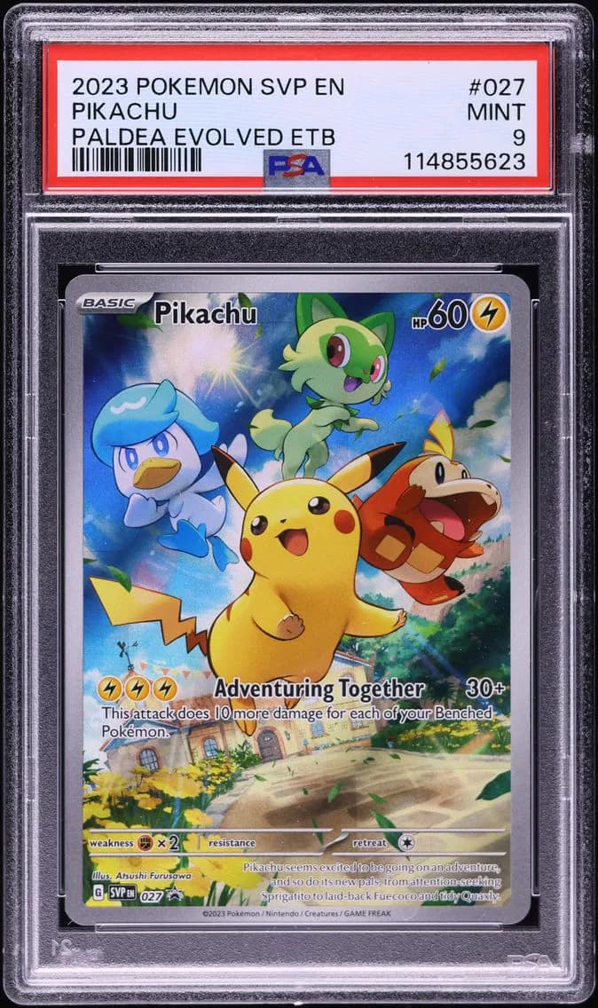 Pikachu, SV Black Star Promo, PSA 9