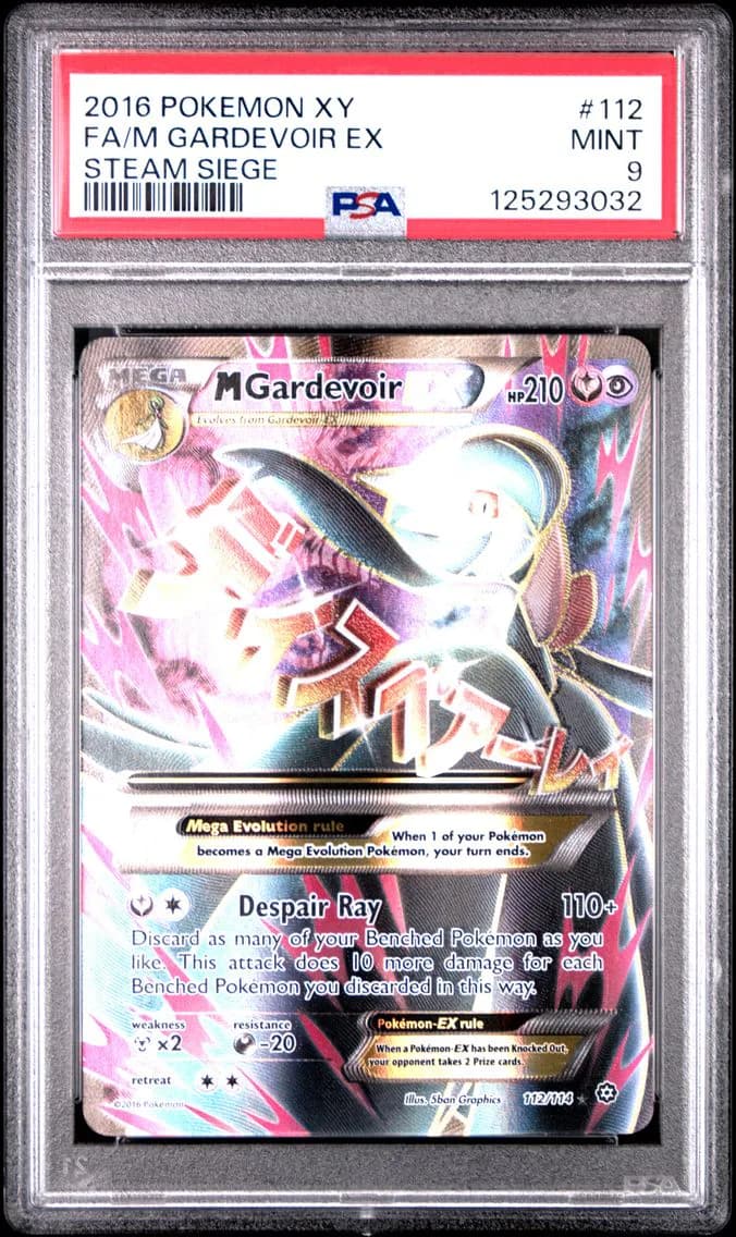 M Gardevoir EX, XY Steam Siege, PSA 9