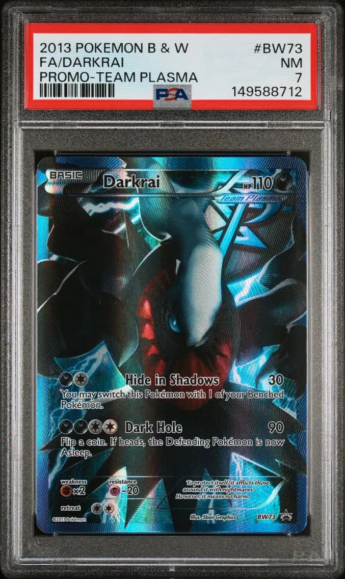 Darkrai, Black & White Promo, PSA 7