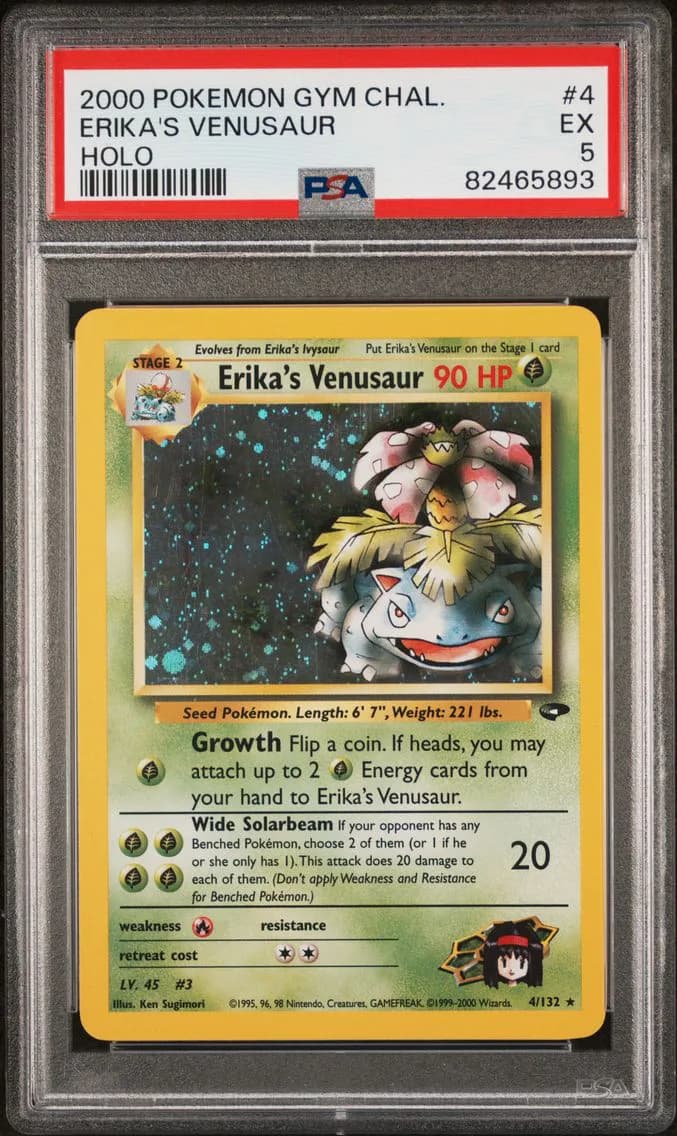 Erika's Venusaur, Gym Challenge, PSA 5
