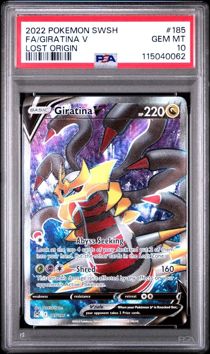 Giratina V, Sword & Shield Lost Origin, PSA 10