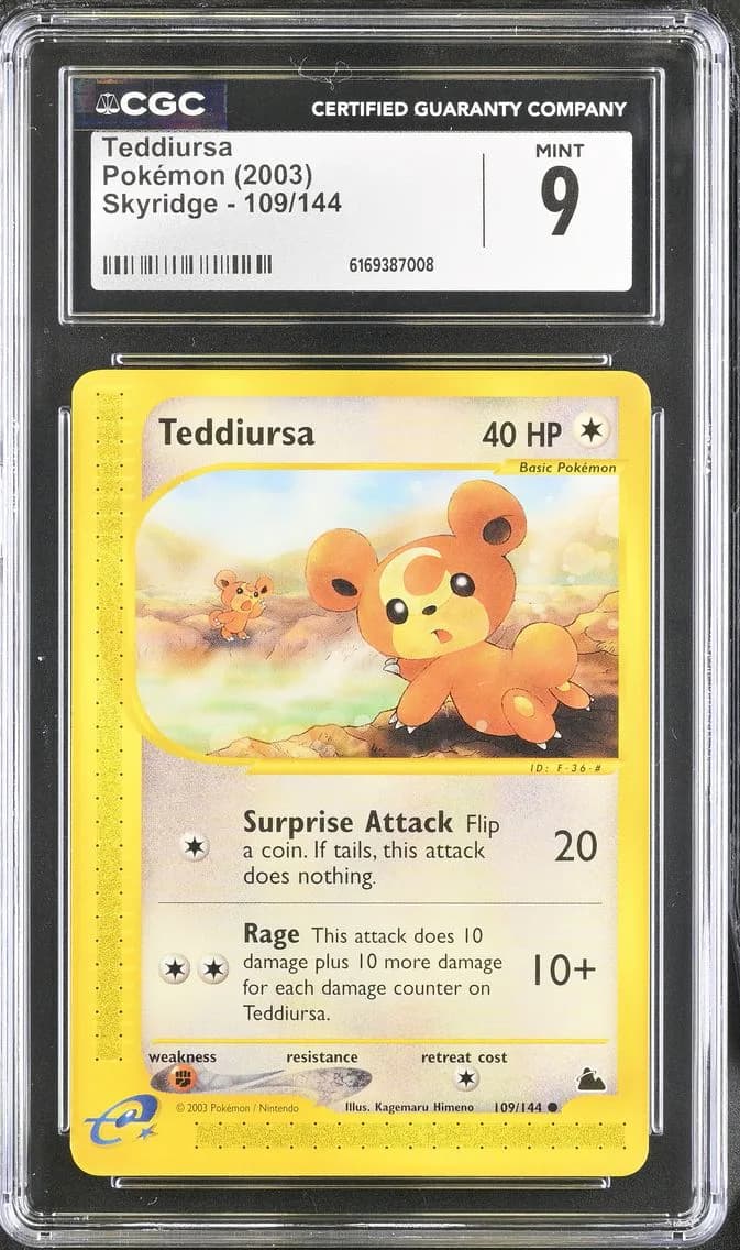 Teddiursa, Skyridge, CGC 9