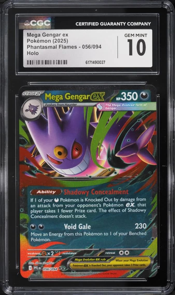Mega Gengar ex, GEM MINT, CGC 10