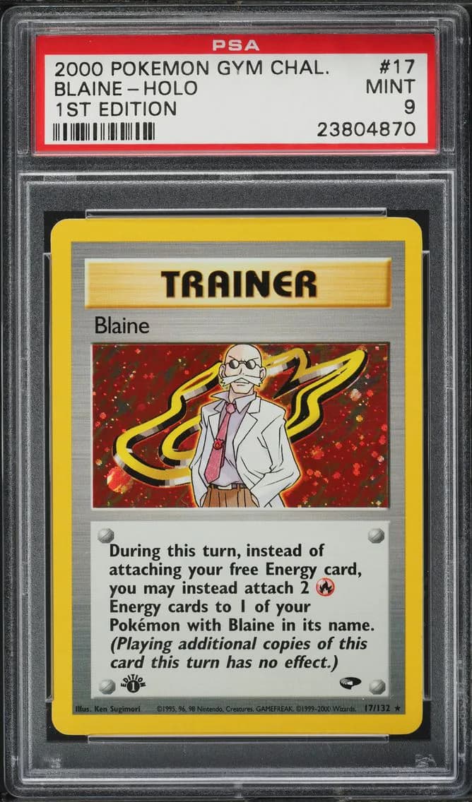 Blaine-Holo, Gym Challenge, PSA 9