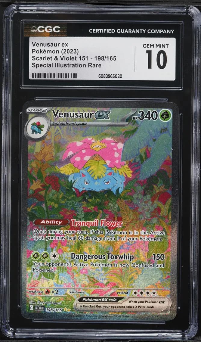 Venusaur EX, Scarlet & Violet 151, CGC 10