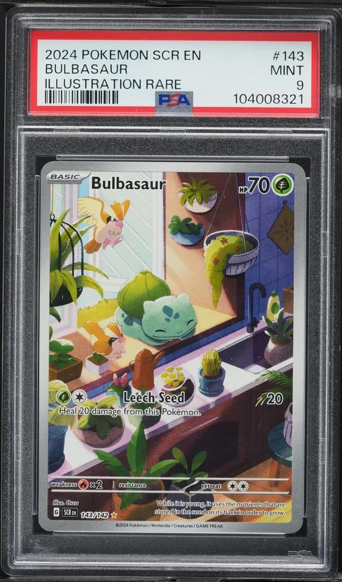 Bulbasaur, Stellar Crown, PSA 9