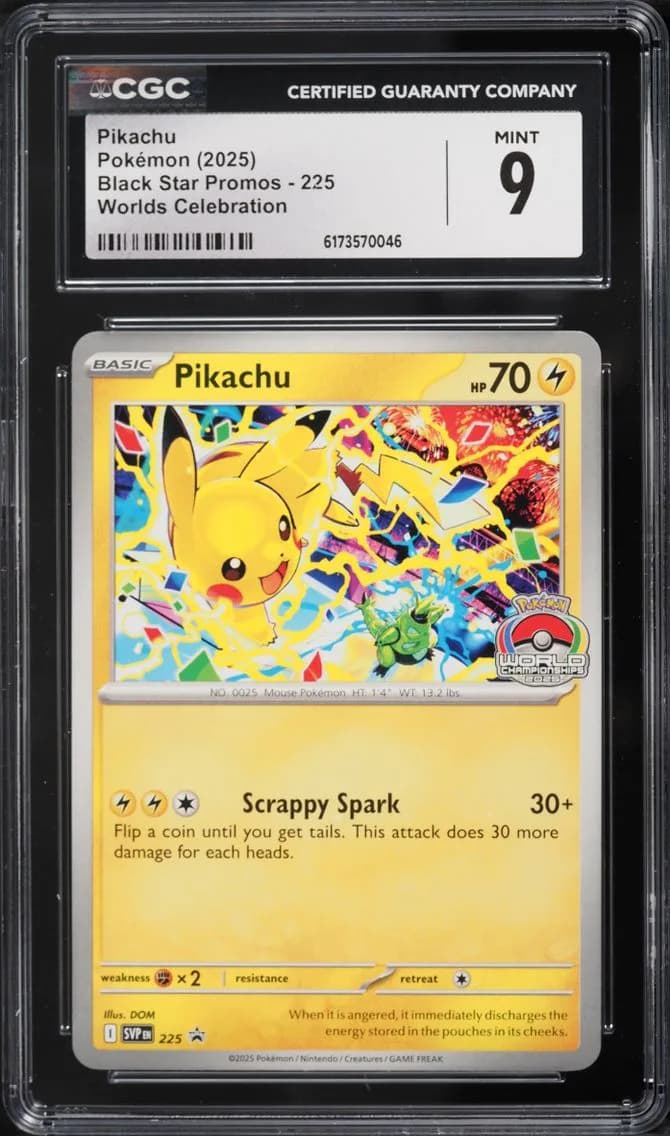 Celebration Pikachu, Black Star Promos - Scarlet & Violet SVP EN, CGC 9