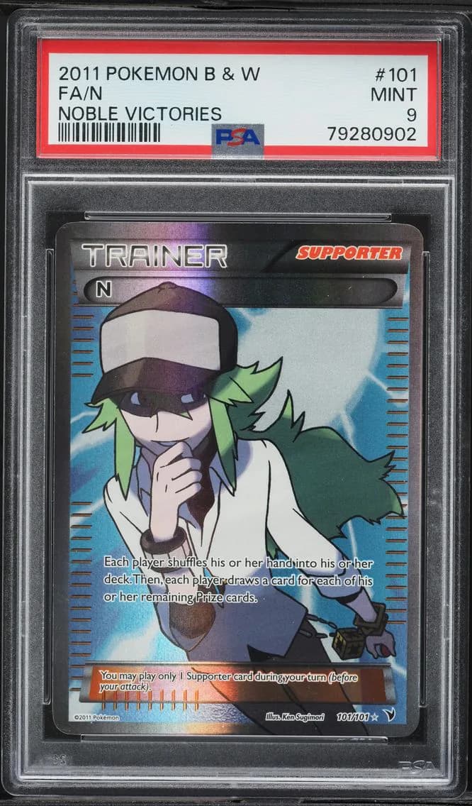 N, Black & White Noble Victories, PSA 9