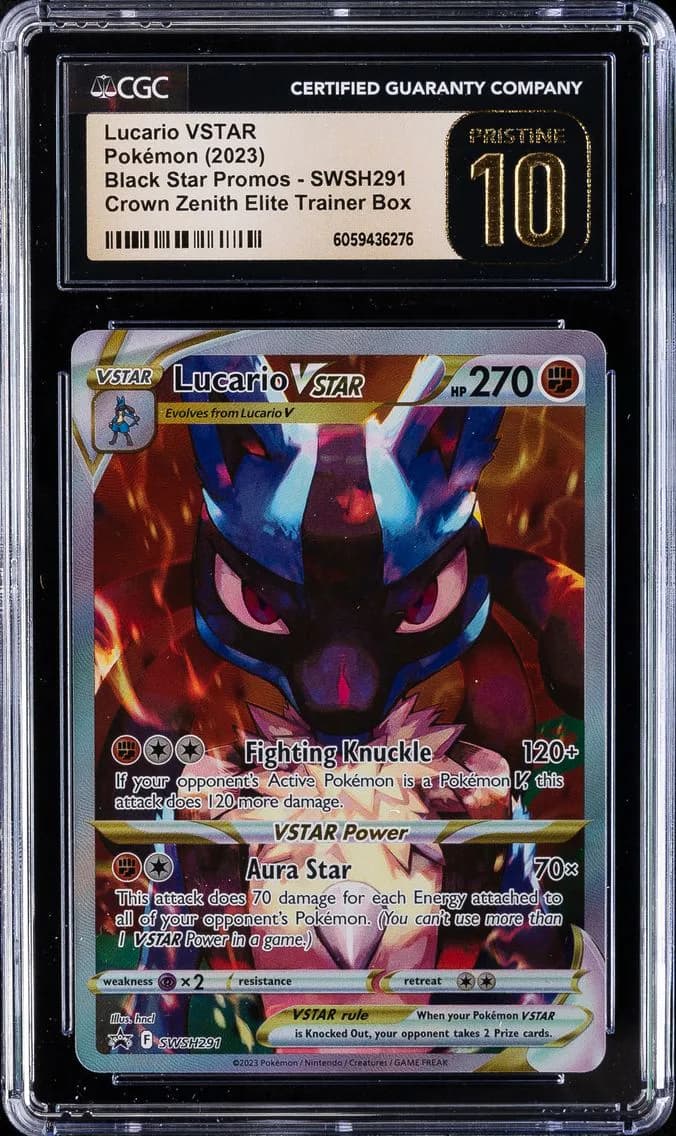 Lucario VSTAR, Black Star Promos - Sword & Shield, CGC 10