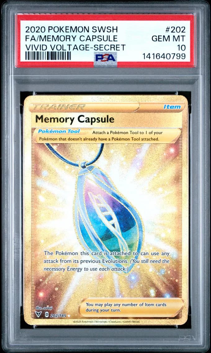 Memory Capsule, Sword & Shield Vivid Voltage, PSA 10