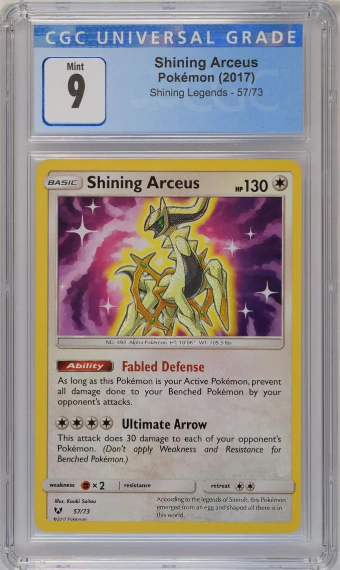 Shining Arceus, Shining Legends, CGC 9