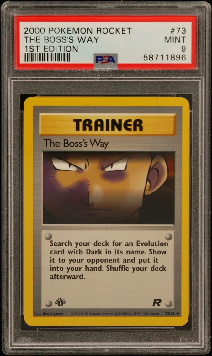 The Boss's Way 1st Edition, Rocket, PSA 9