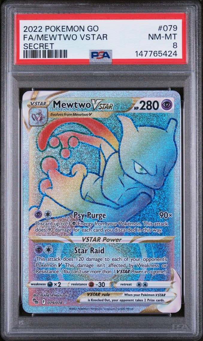 Mewtwo VSTAR, Go, PSA 8
