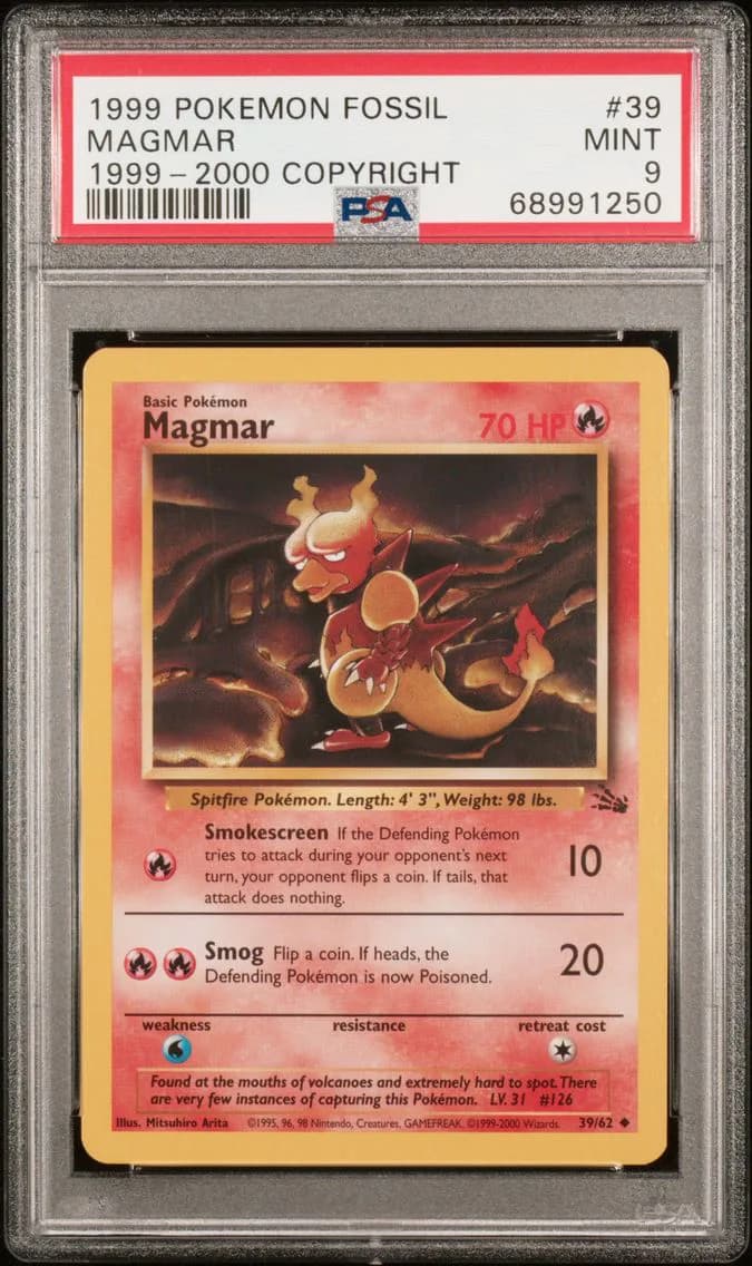 Magmar 1999-2000 Copyright, Fossil, PSA 9