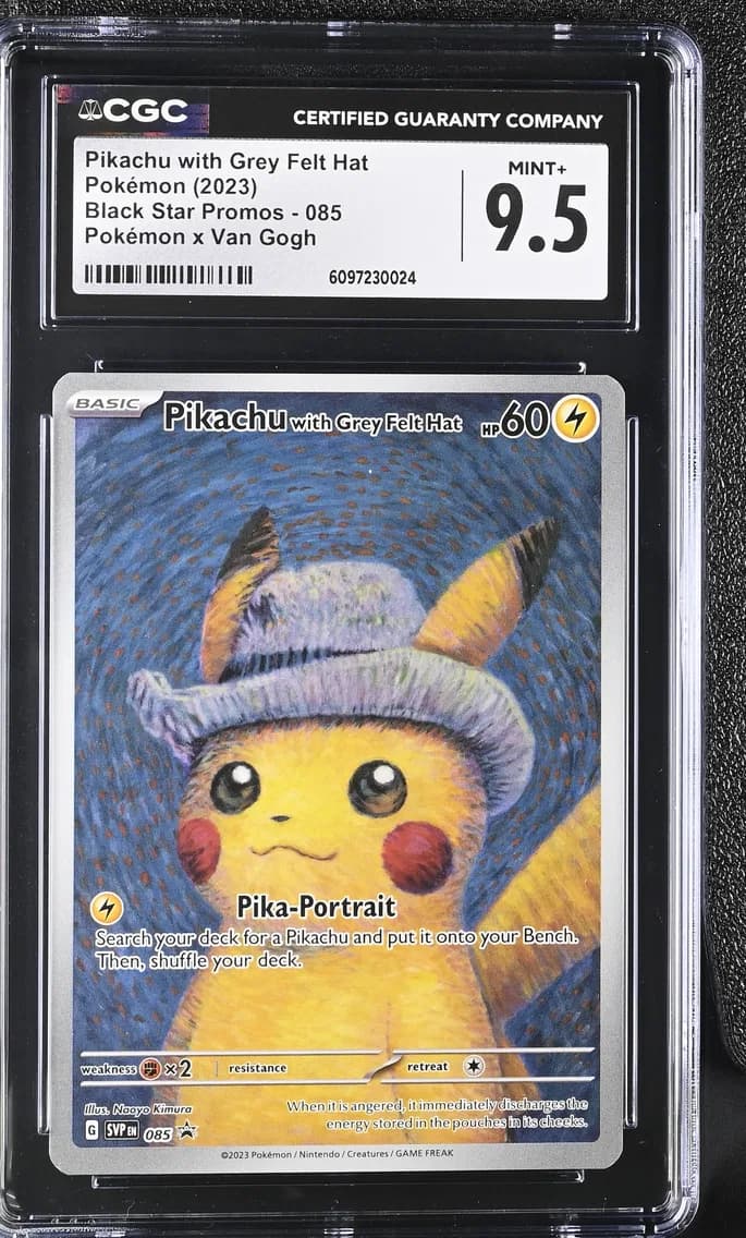 Pikachu with Grey Felt Hat, Black Star Promos - Scarlet & Violet SVPEN, CGC 9.5