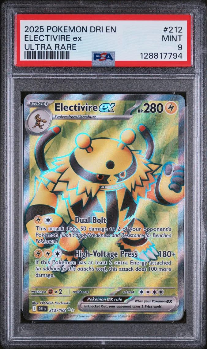 Electivire EX, Destined Rivals, PSA 9