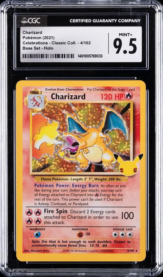 Charizard, Celebrations - Classic Collection, CGC 9.5