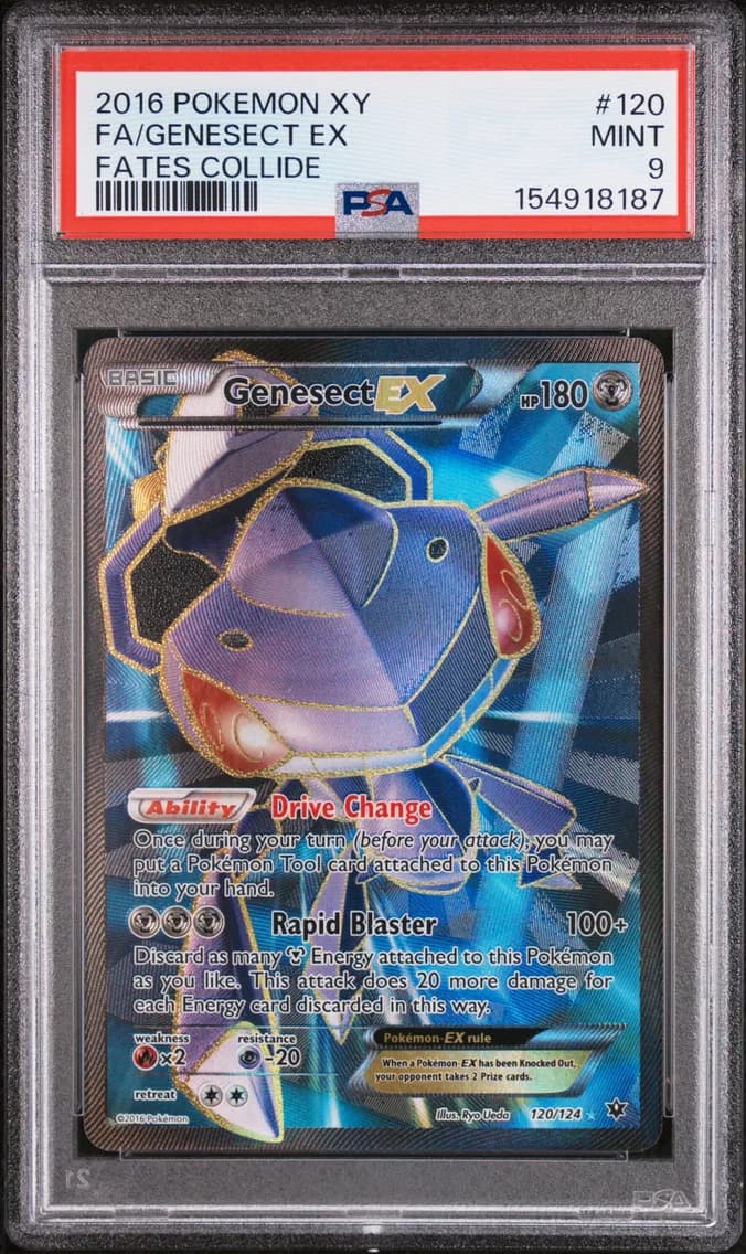 Genesect EX, XY Fates Collide, PSA 9