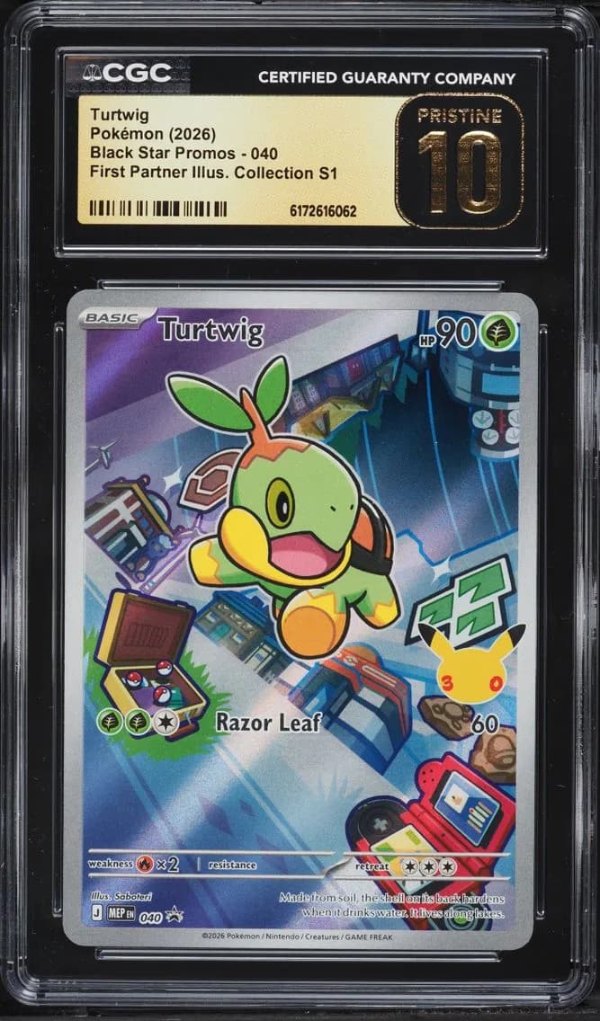 Turtwig, Black Star Promos - Mega Evolution MEP EN, CGC 10