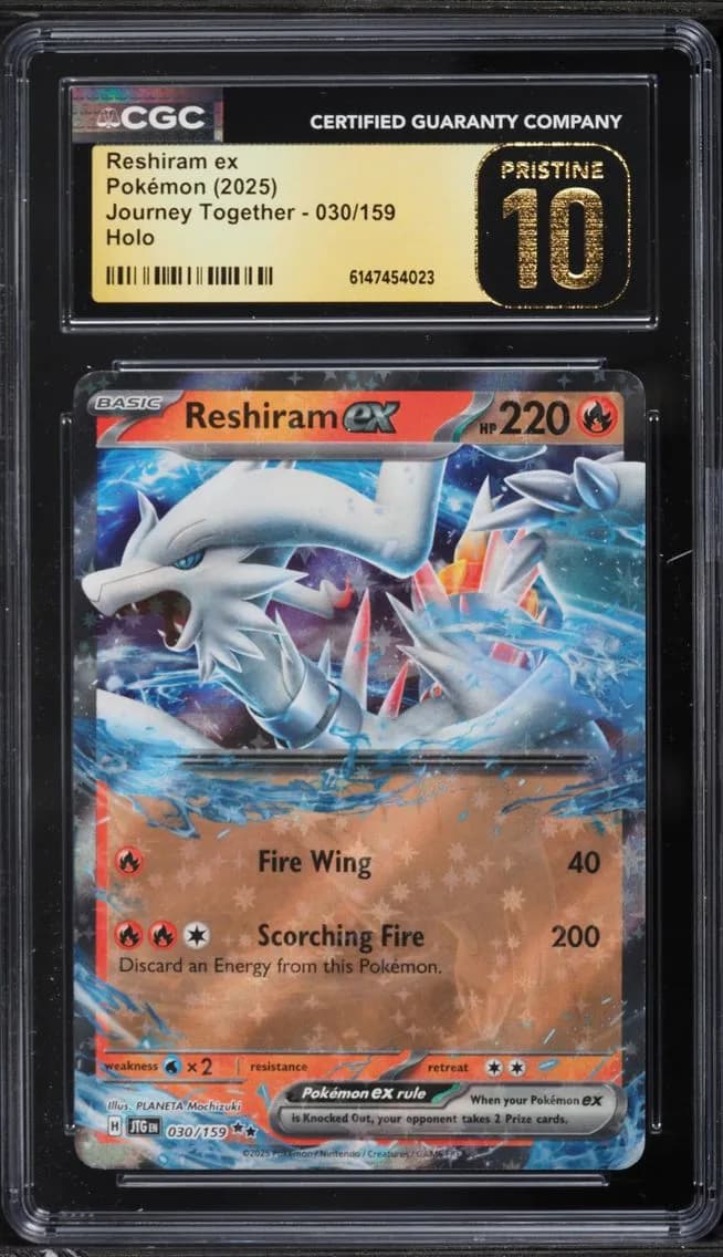 Reshiram ex, Journey Together, CGC 10