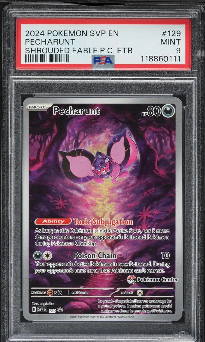 Pecharunt, SV Black Star Promo, PSA 9