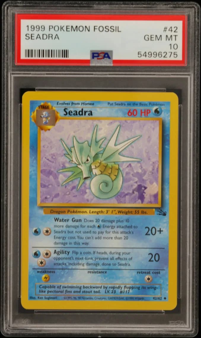 Seadra, Fossil, PSA 10