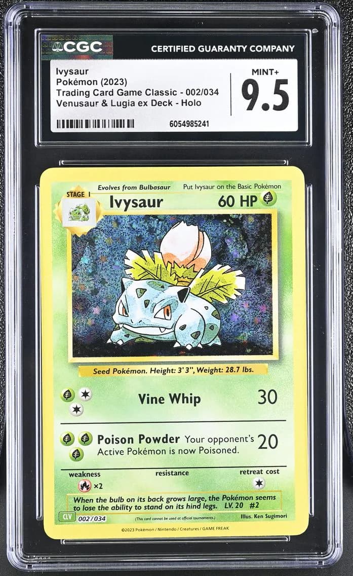 Ivysaur, Trading Card Game Classic - CLV, CLC, CLB, CGC 9.5