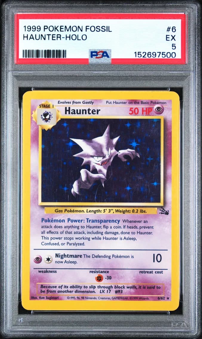 Haunter-Holo, Fossil, PSA 5