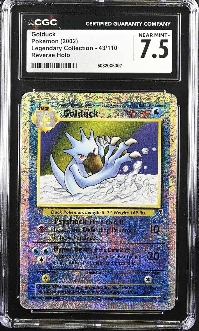 Golduck-Reverse Foil, Legendary Collection, CGC 7.5