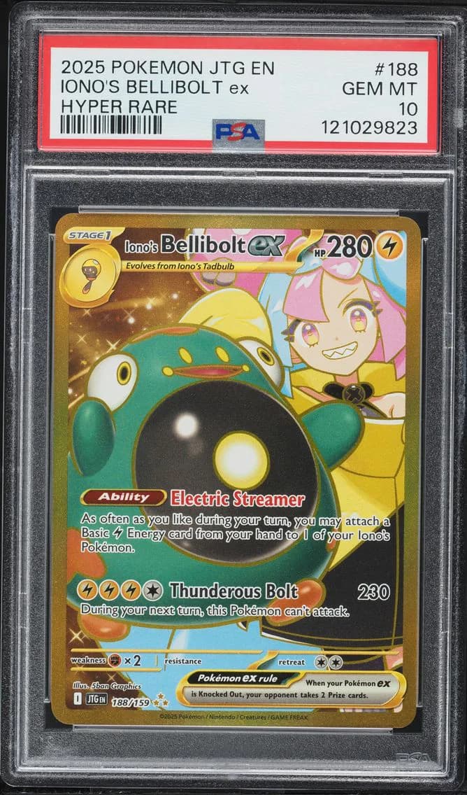 Iono's Bellibolt EX, Journey Together, PSA 10