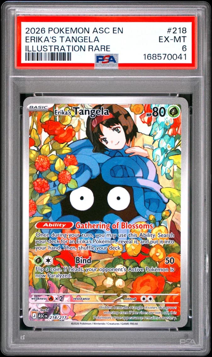 Erika's Tangela, Ascended Heroes, PSA 6