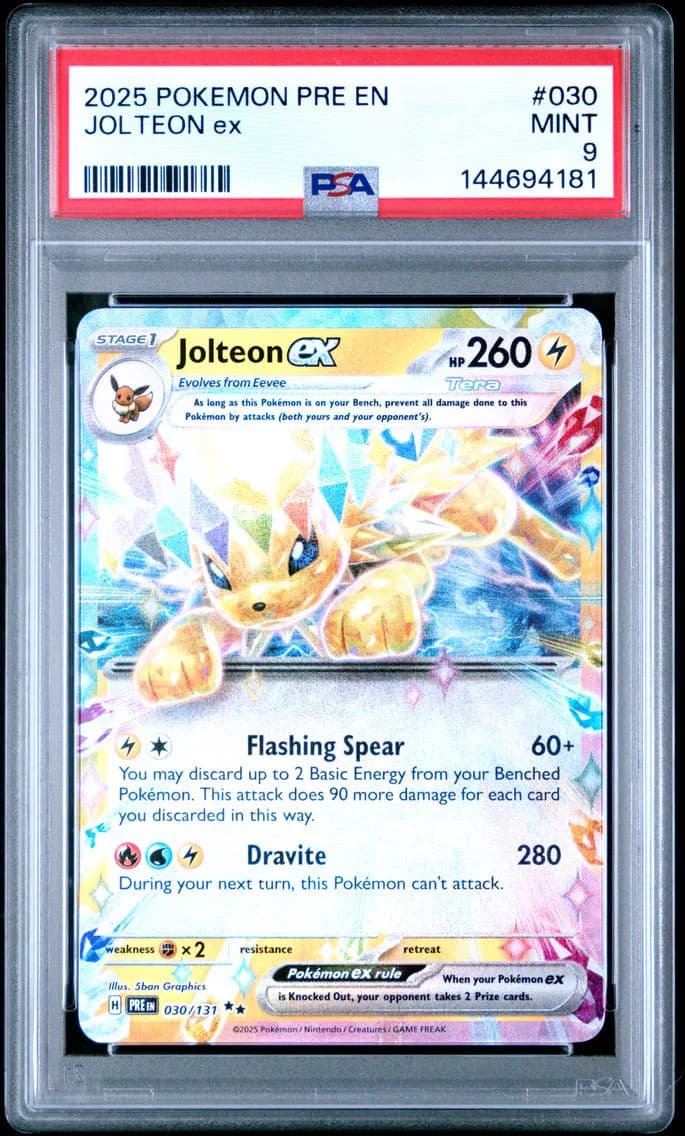 Jolteon EX, Prismatic Evolutions, PSA 9