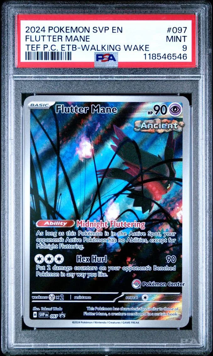Flutter Mane, SV Black Star Promo, PSA 9