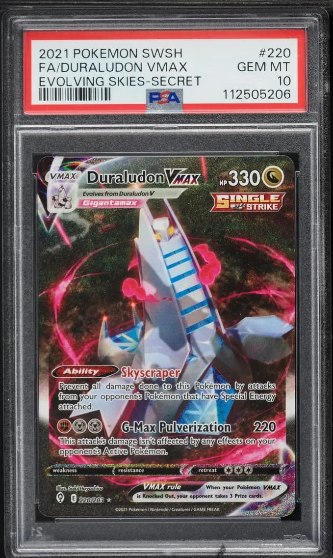 Duraludon VMAX, Sword & Shield Evolving Skies, PSA 10