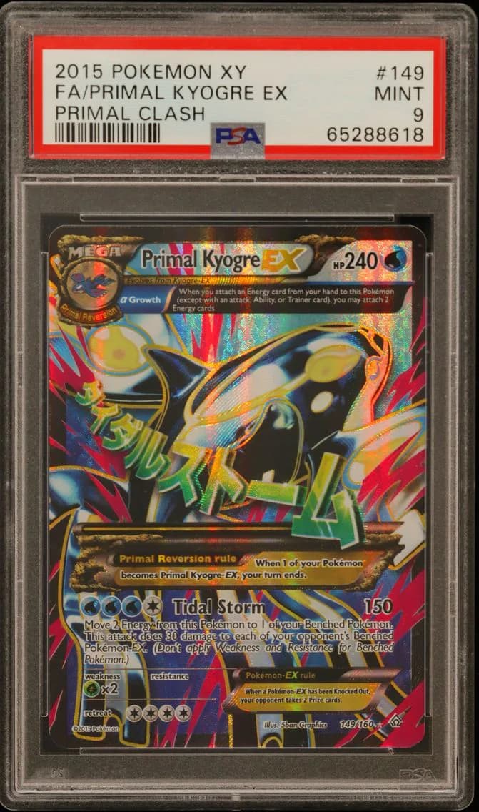 Primal Kyogre EX, XY Primal Clash, PSA 9