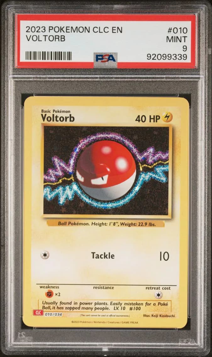 Voltorb, Clc-Trading Card Game Classic Charizard & HO-Oh EX Deck, PSA 9