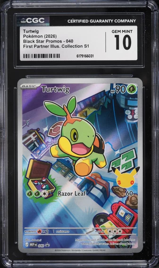 Turtwig, Black Star Promos - Mega Evolution MEP EN, CGC 10