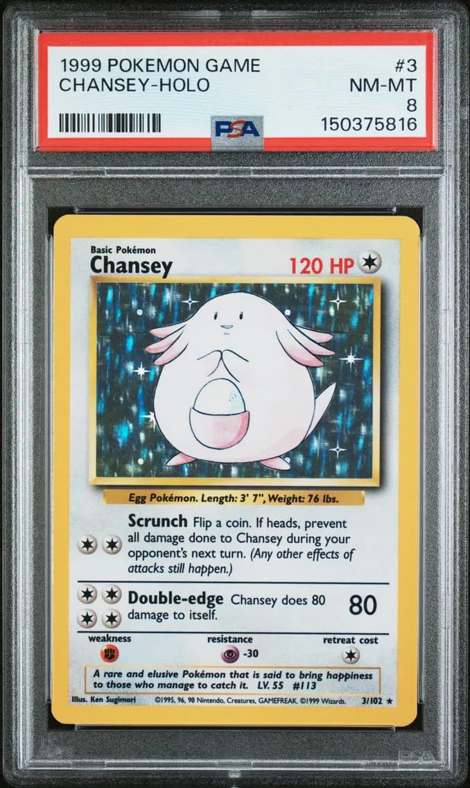 Chansey-Holo, Game, PSA 8
