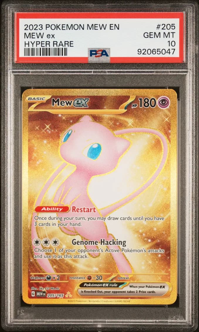 Mew EX, 151, PSA 10