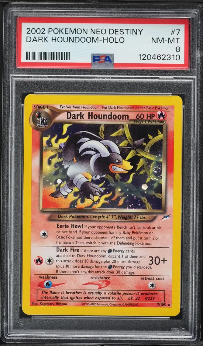 Dark Houndoom-Holo, Neo Destiny, PSA 8