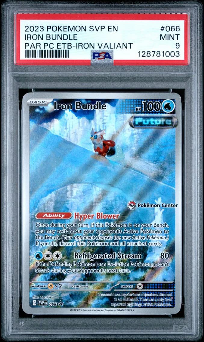 Iron Bundle, SV Black Star Promo, PSA 9
