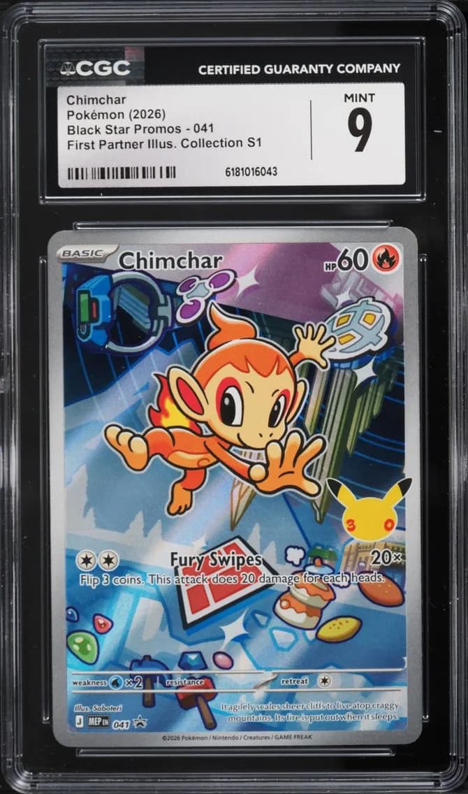 Chimchar, Black Star Promos - Mega Evolution MEP EN, CGC 9