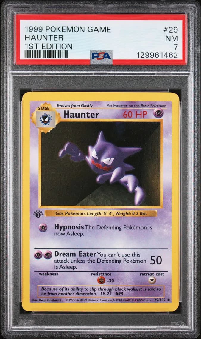 Haunter 1st Edition, Game, PSA 7