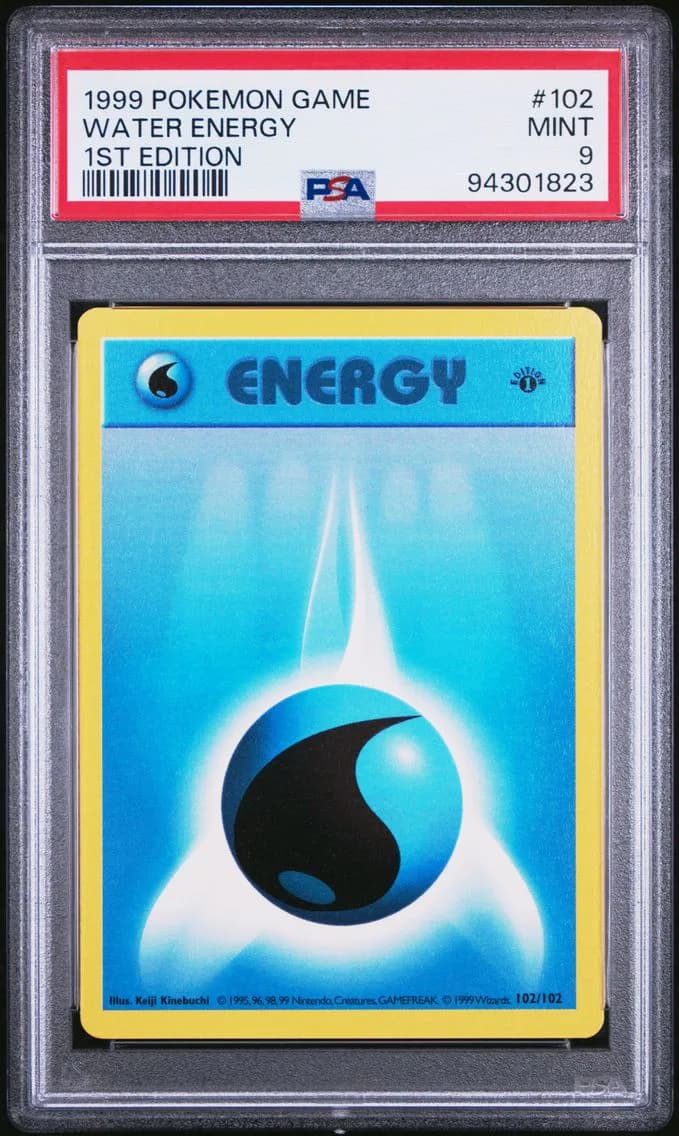 Water Energy 1st Edition, Game, PSA 9