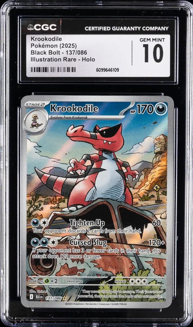 Krookodile, Black Bolt, CGC 10