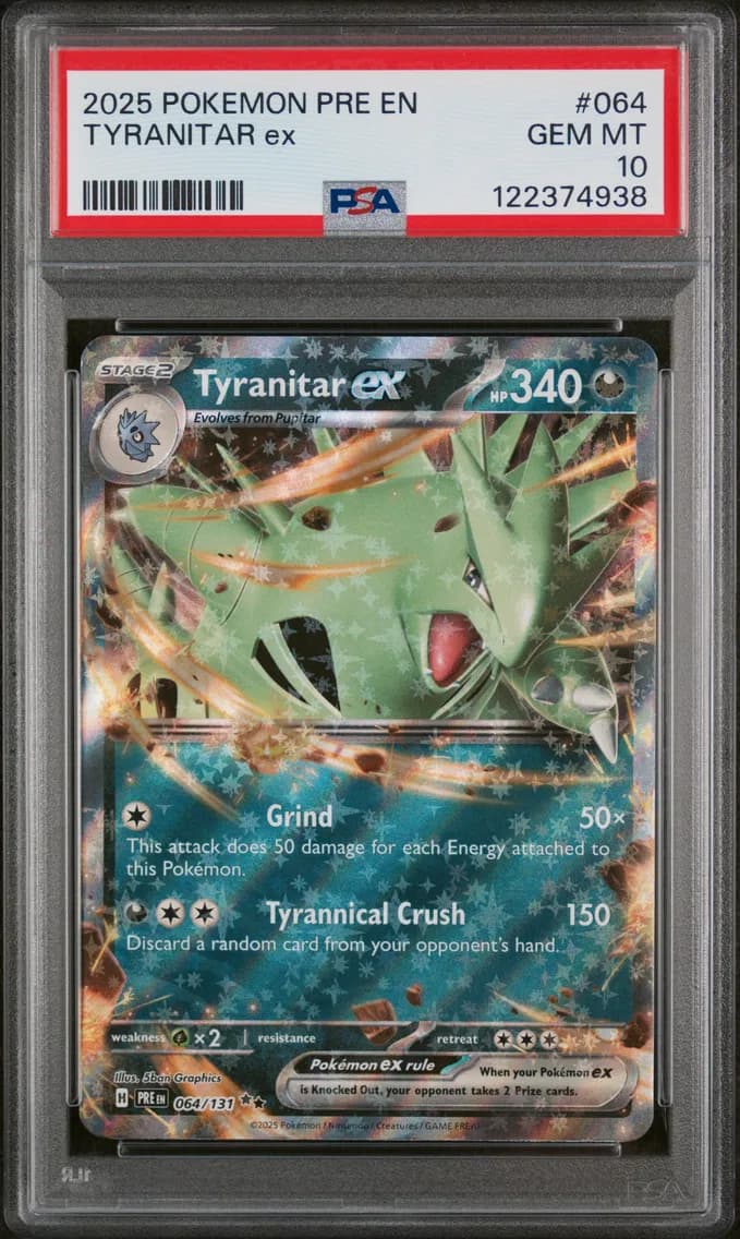 Tyranitar EX, Prismatic Evolutions, PSA 10