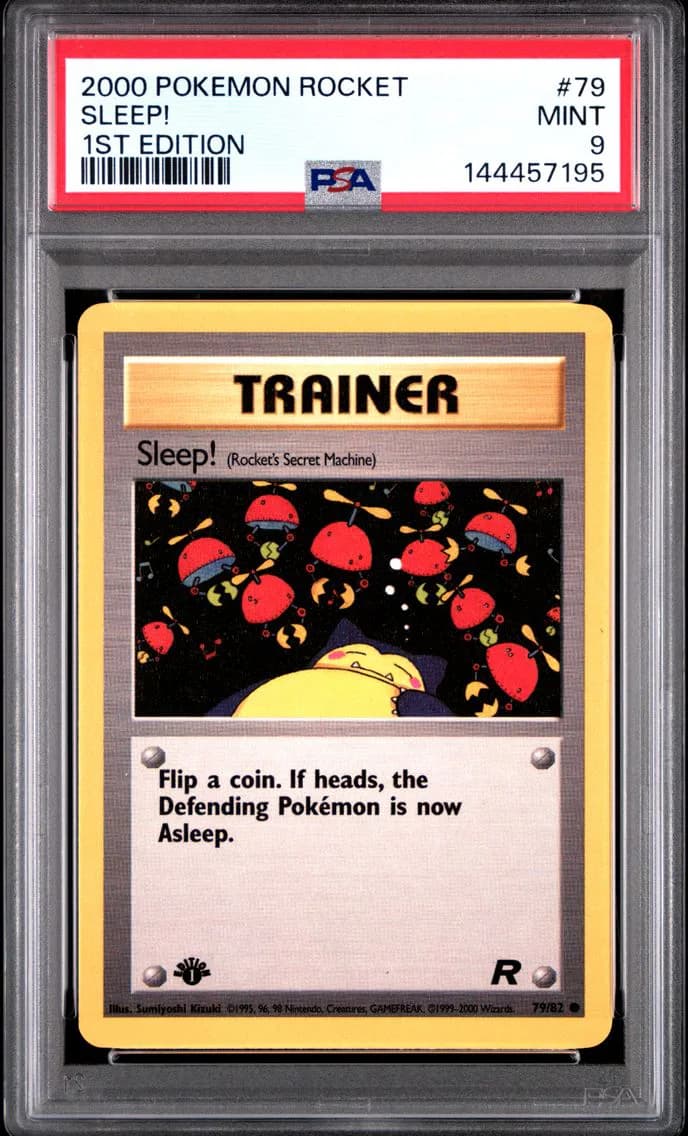 Sleep! 1st Edition, Rocket, PSA 9