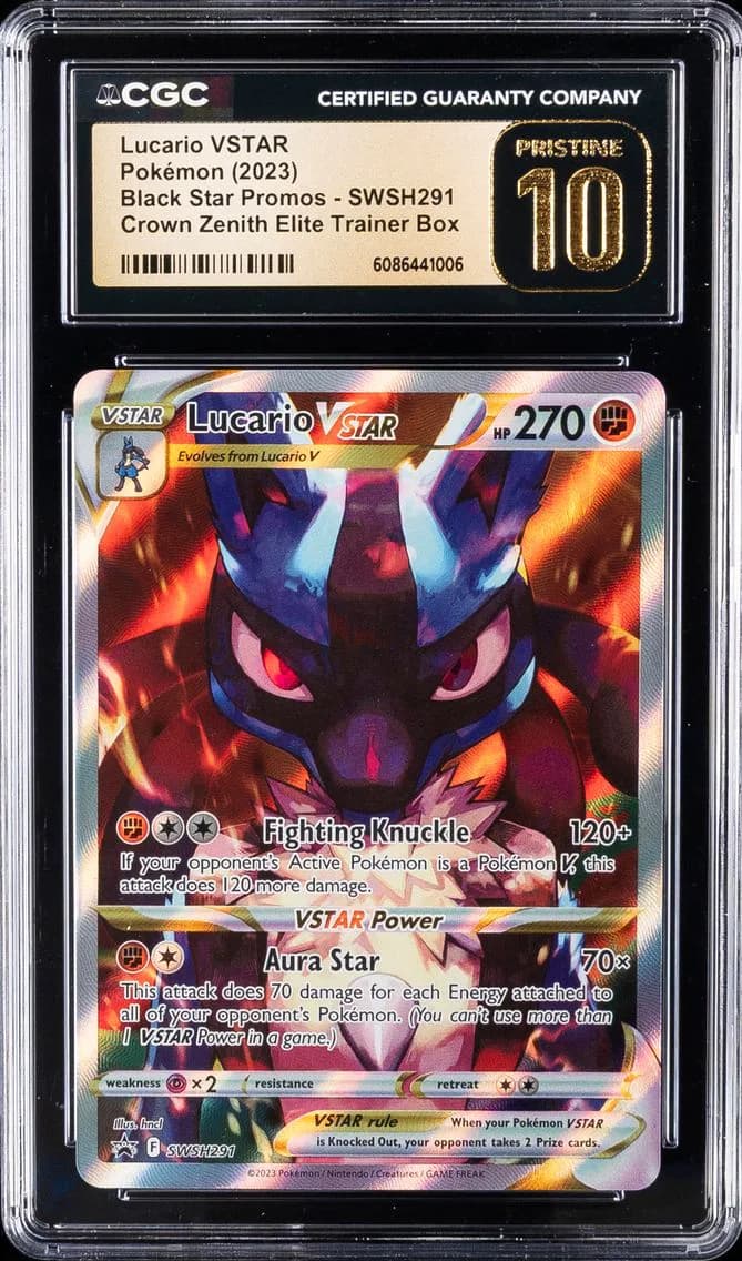 Lucario VSTAR, Black Star Promos - Sword & Shield, CGC 10
