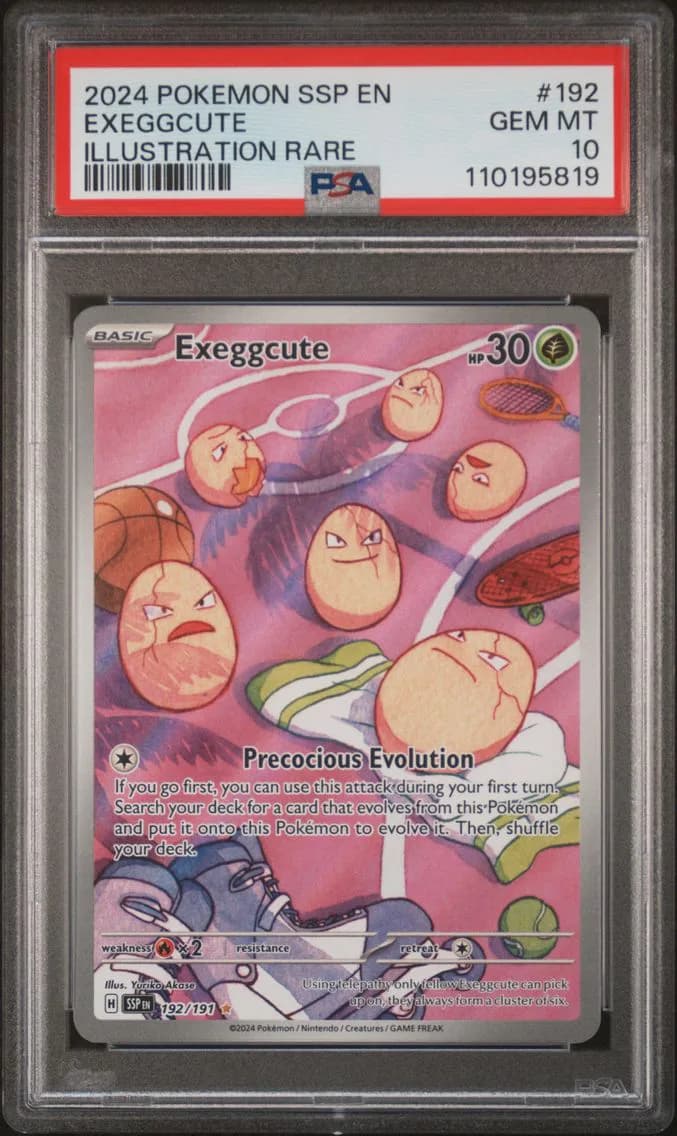 Exeggcute, Surging Sparks, PSA 10