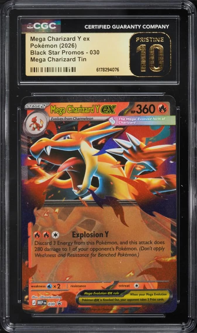Y EX, Black Star Promos - Mega Evolution MEP EN, CGC 10